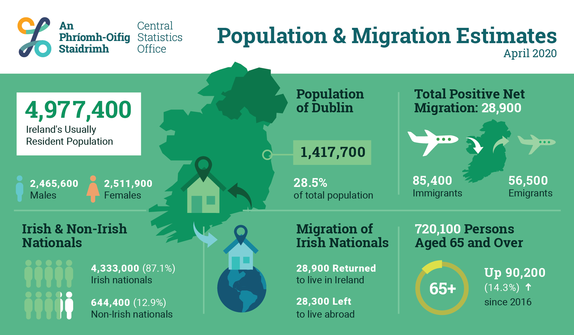 irish population statistic