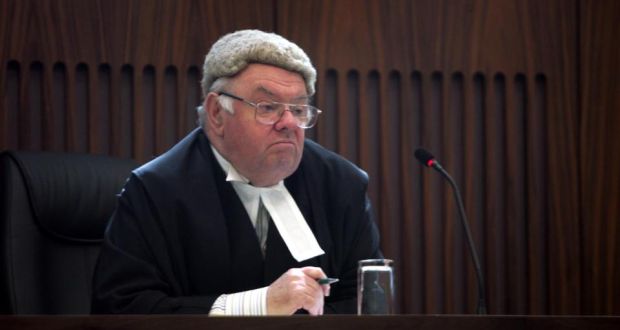 Irish judge in court